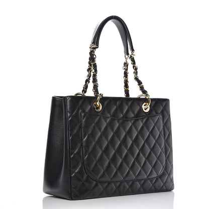 Chanel Caviar Quilted Grand Shopping Tote GST Black 3 of 11