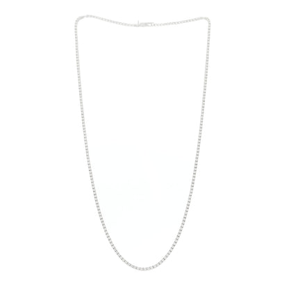 Parker & West by FASHIONPHILE 14K White Gold Diamond 3.90ctw Tennis Necklace 3 of 10