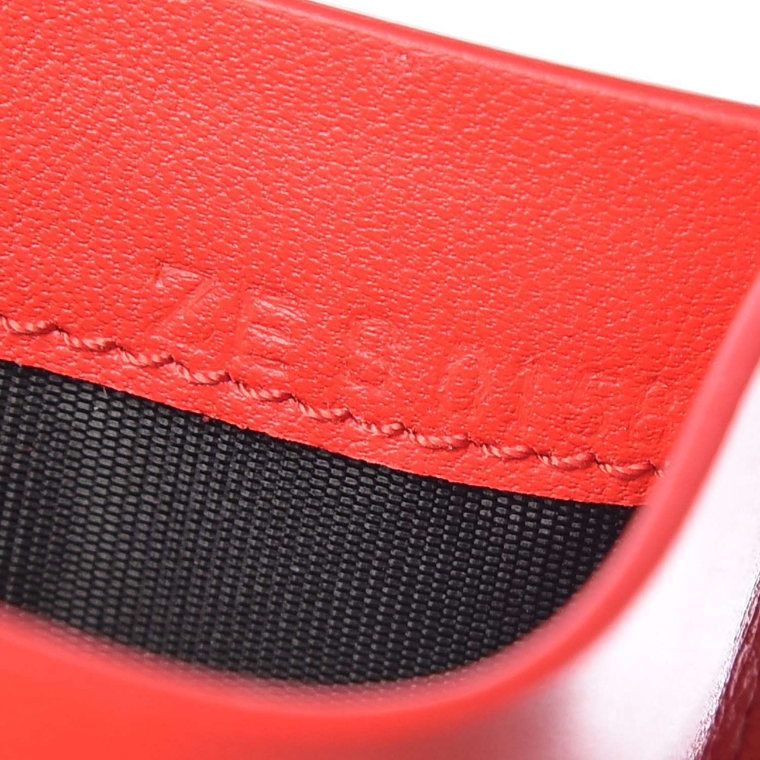 Givenchy Lambskin Logo Emblem Card Holder Red 7 of 8