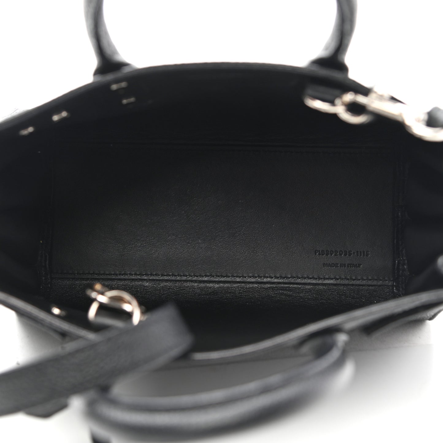Grained Calfskin Nano Sac De Jour Black