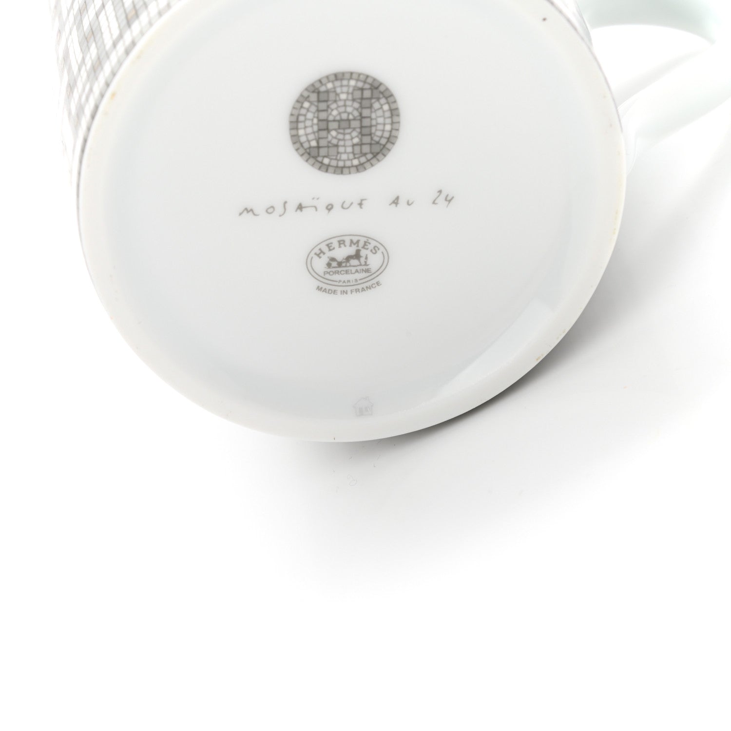 Hermes Porcelain Mosaique au 24 Mug Platinum 6 of 6