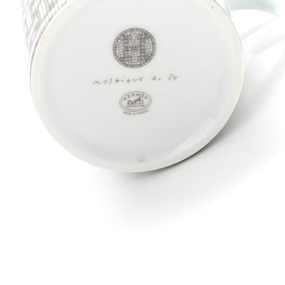 Hermes Porcelain Mosaique au 24 Mug Platinum 6 of 6