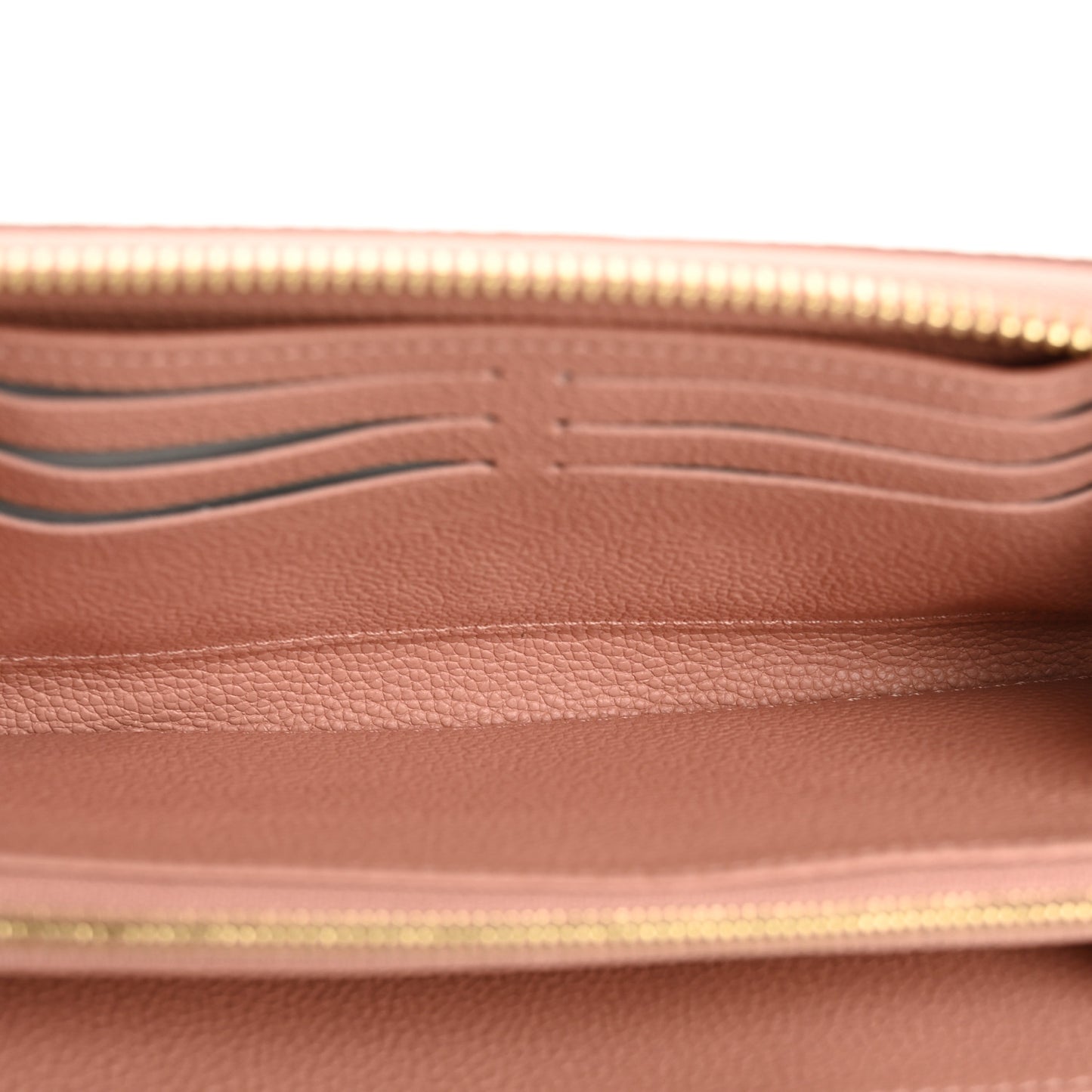Empreinte Monogram Giant Zippy Wallet Rose Trianon Creme