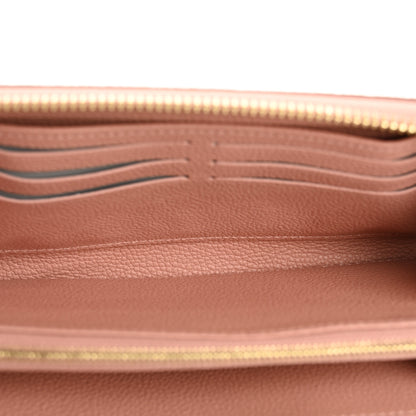 Louis Vuitton Empreinte Monogram Giant Zippy Wallet Rose Trianon Creme 5 of 8