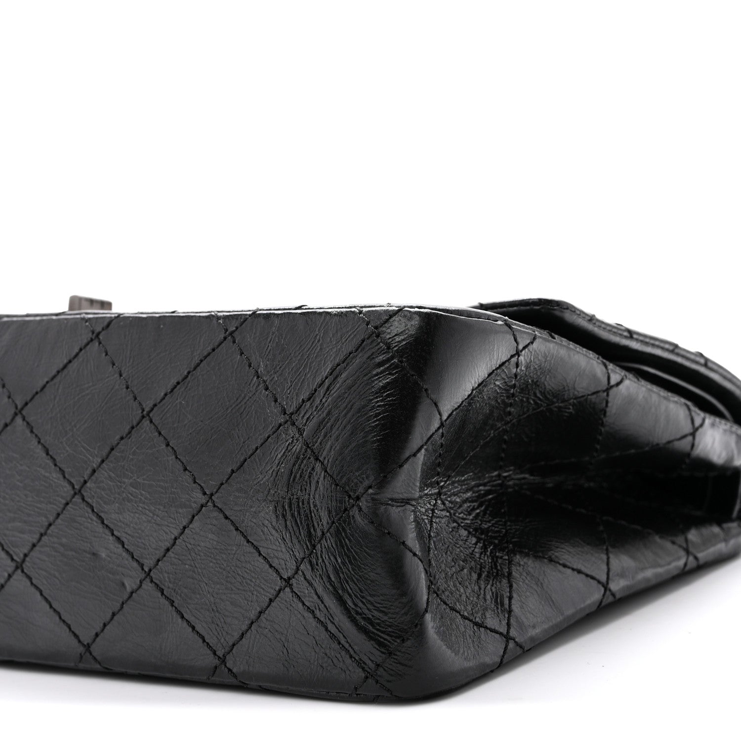 Chanel Metallic Aged Calfskin Quilted 2.55 Reissue 226 Flap So Black 10 of 10