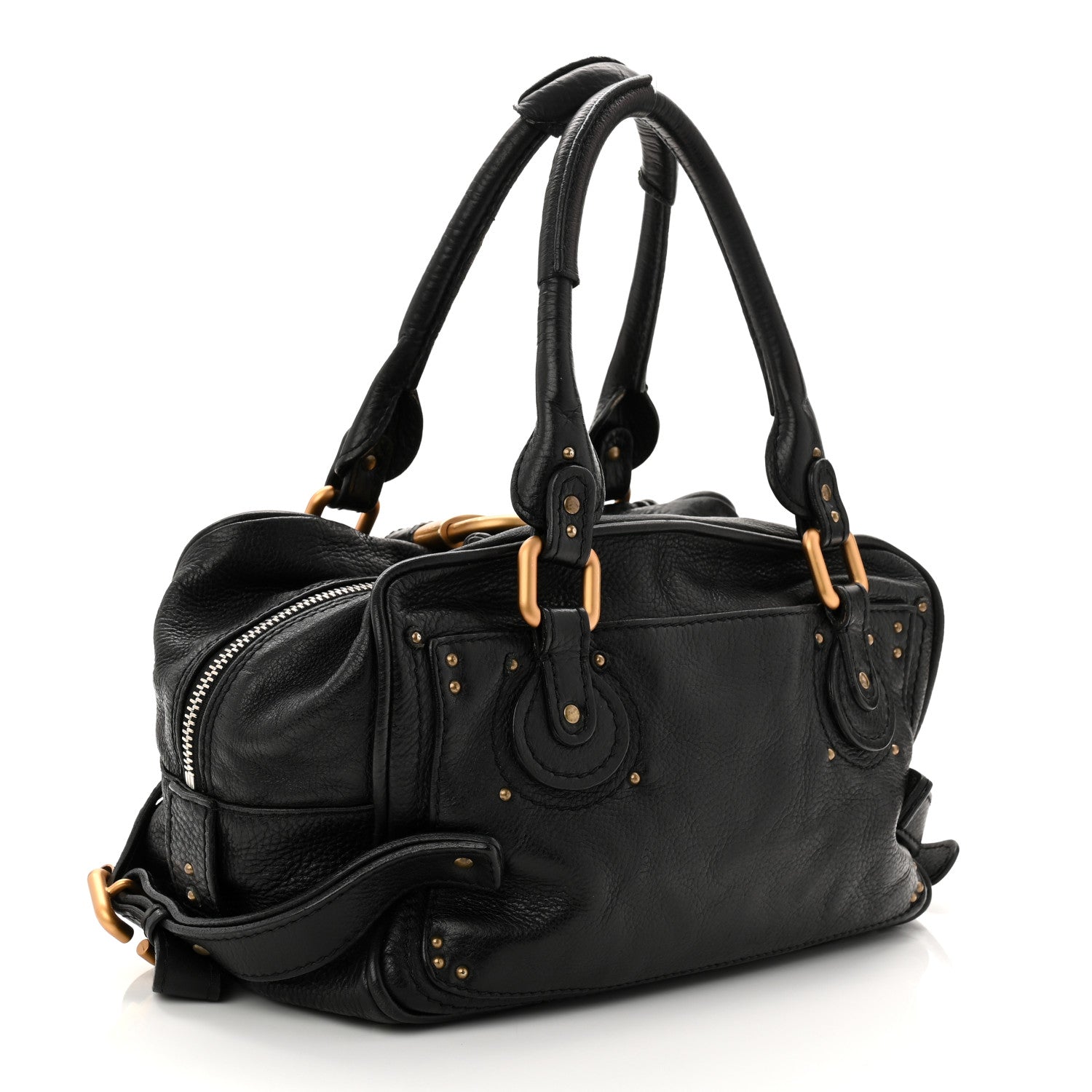 Chloe Calfskin Medium Paddington Satchel Black 3 of 11