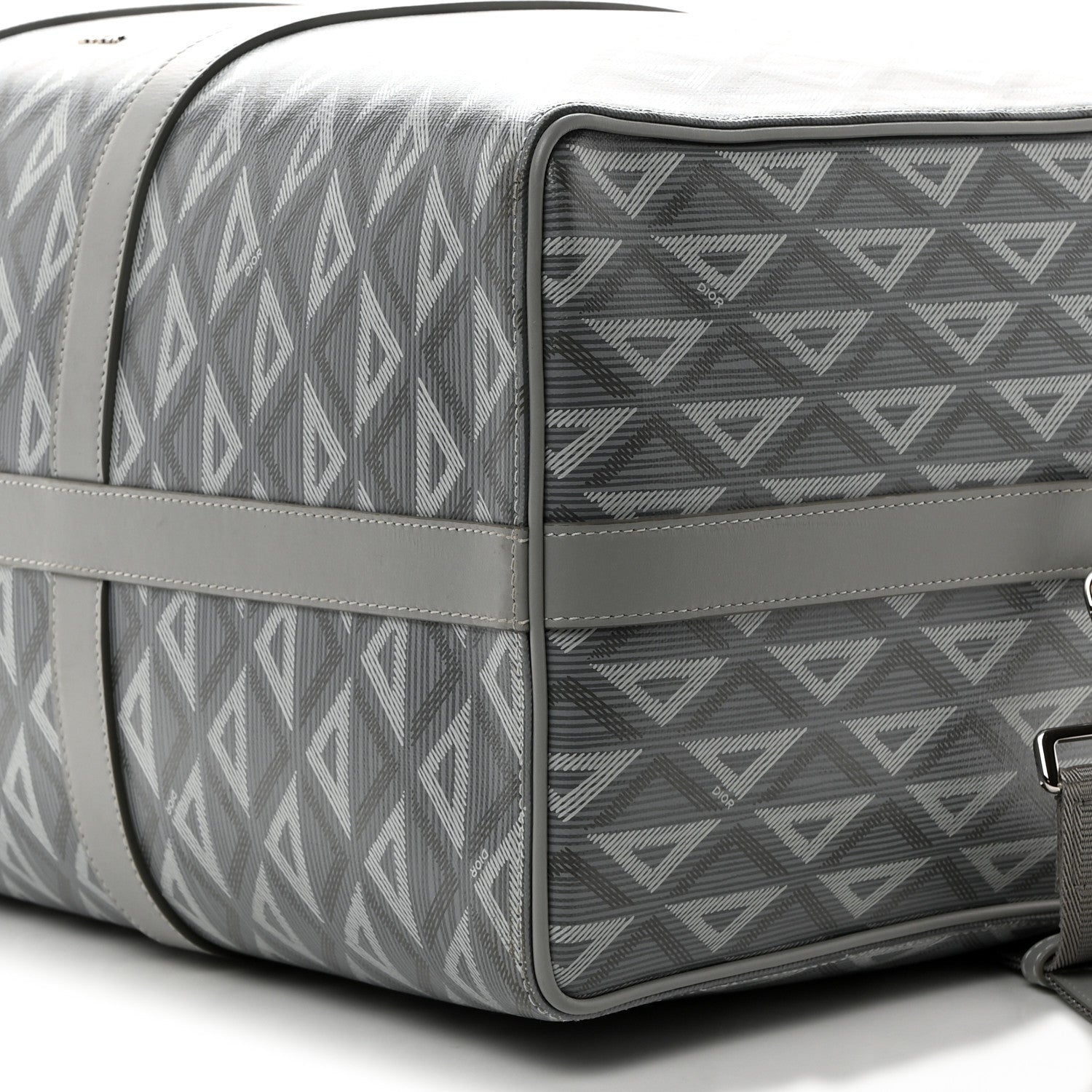 Christian Dior Coated Canvas CD Diamond Lingot 50 Bag Grey 9 of 11