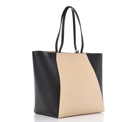 Louis Vuitton Calfskin Lockme Cabas Vanille Black 3 of 9