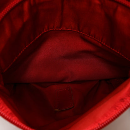 Prada Nylon Vela Small Hunting Bag Cherry 6 of 12