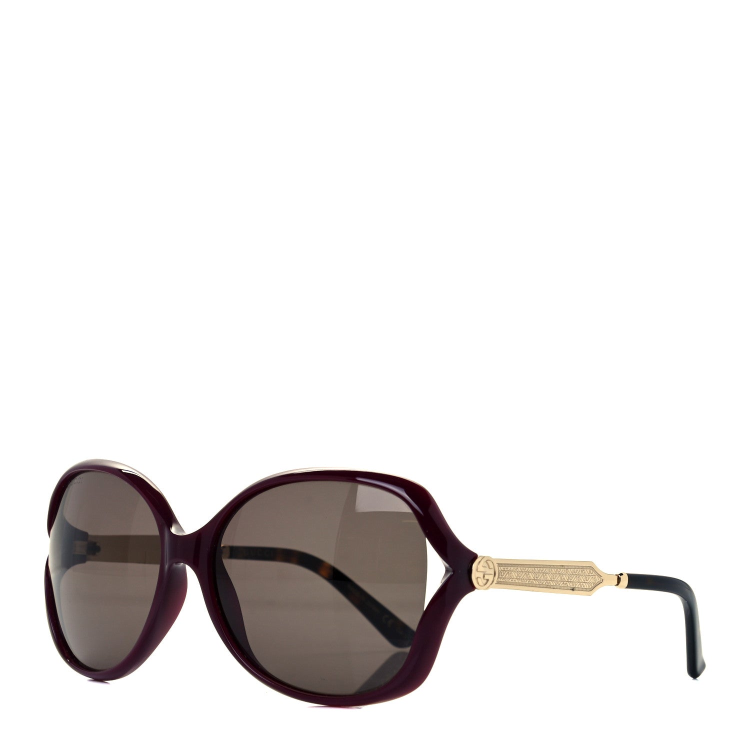 Gucci Acetate Oversized Butterfly Sunglasses GG 0076S Purple 1 of 9