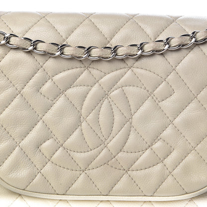 Chanel Caviar Quilted Timeless Accordion Flap Dark White 9 of 16