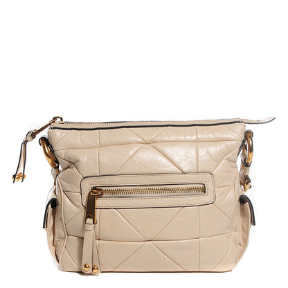 Marc Jacobs Calfskin Patchwork Multipocket Hobo Beige 1 of 8