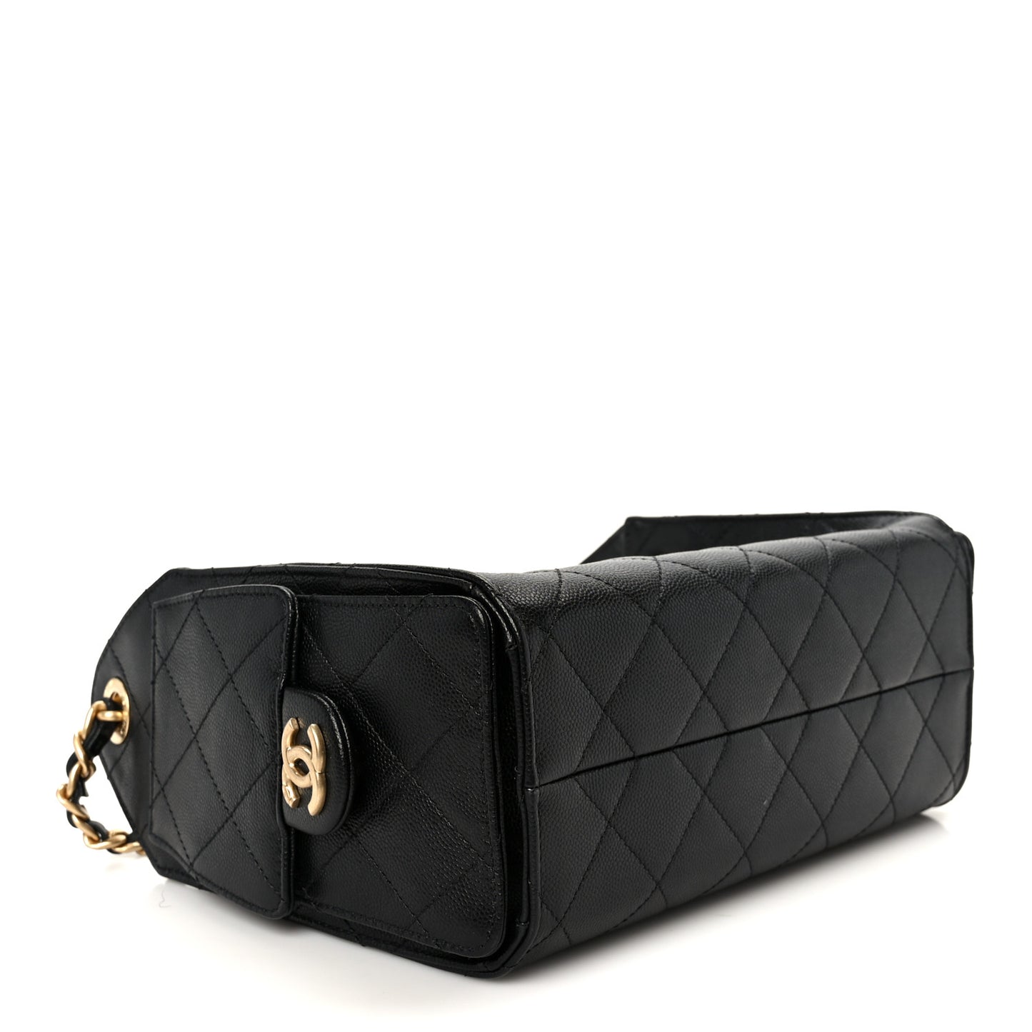 Caviar Quilted Mini Chanel 25 Handbag Black