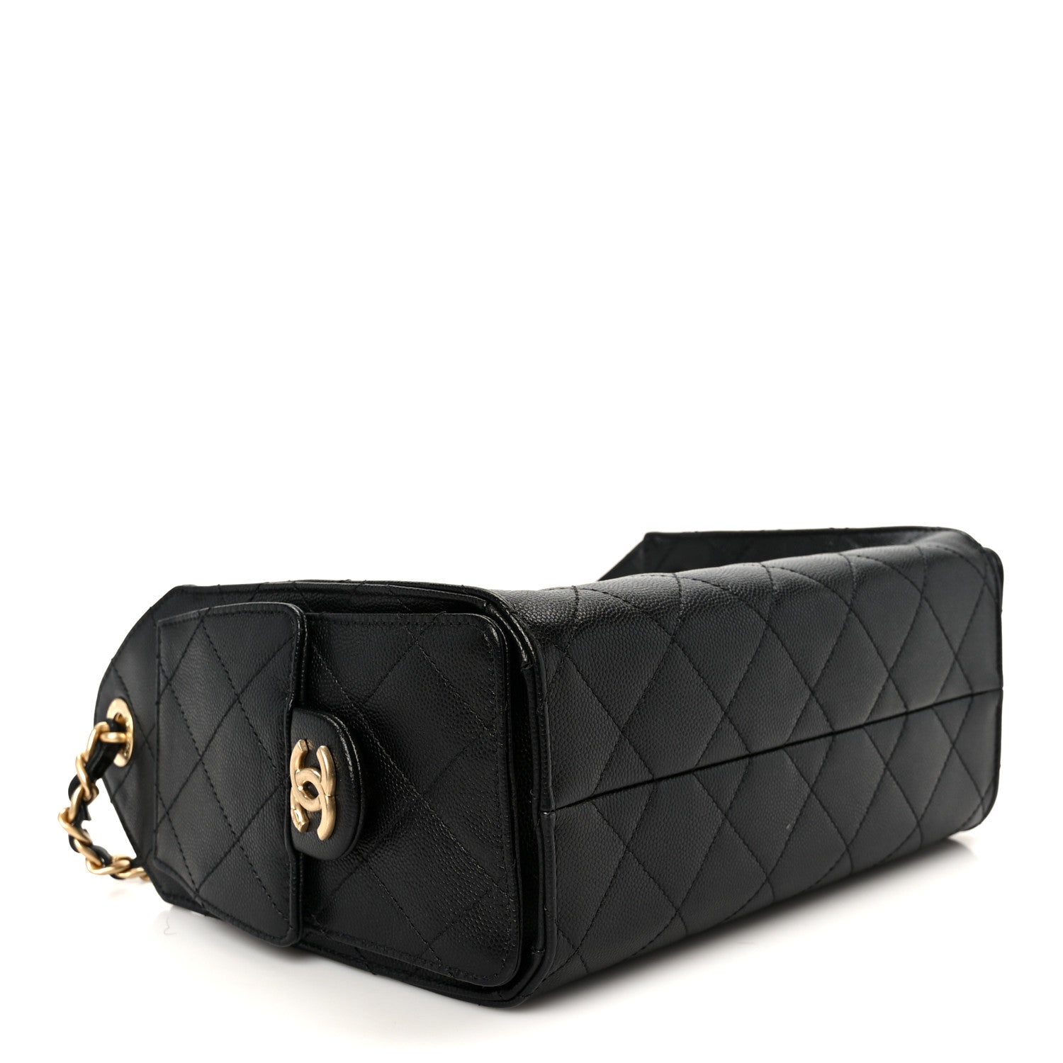 Chanel Caviar Quilted Mini Chanel 25 Handbag Black 4 of 11