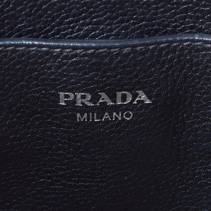 Prada Vitello Daino Shoulder Bag Black 8 of 9