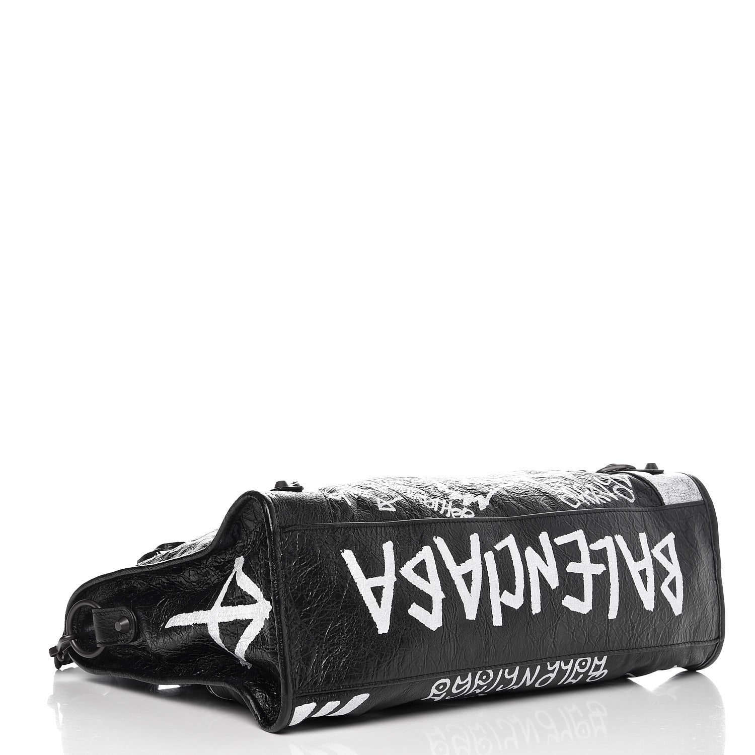 Balenciaga Agneau Arena Graffiti All Over Classic Hardware City Black White 4 of 7