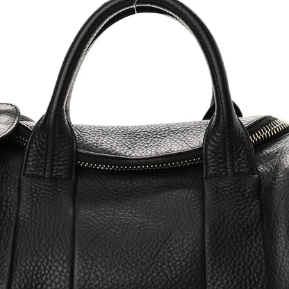 Alexander Wang Pebbled Lambskin Rockie Black Pale Gold Hardware 7 of 11