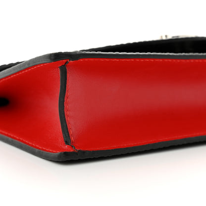 Christian Louboutin Jurassic Calfskin Embossed Loubi54 Crossbody Clutch Black 8 of 12