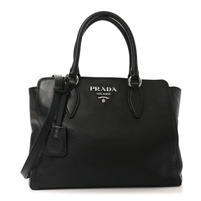 Prada Vitello Phenix Tote Black 1 of 9