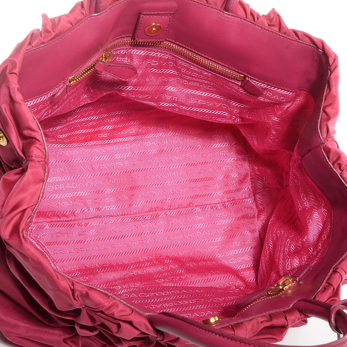 Tessuto Nylon Origami Pleated Handbag Ibisco