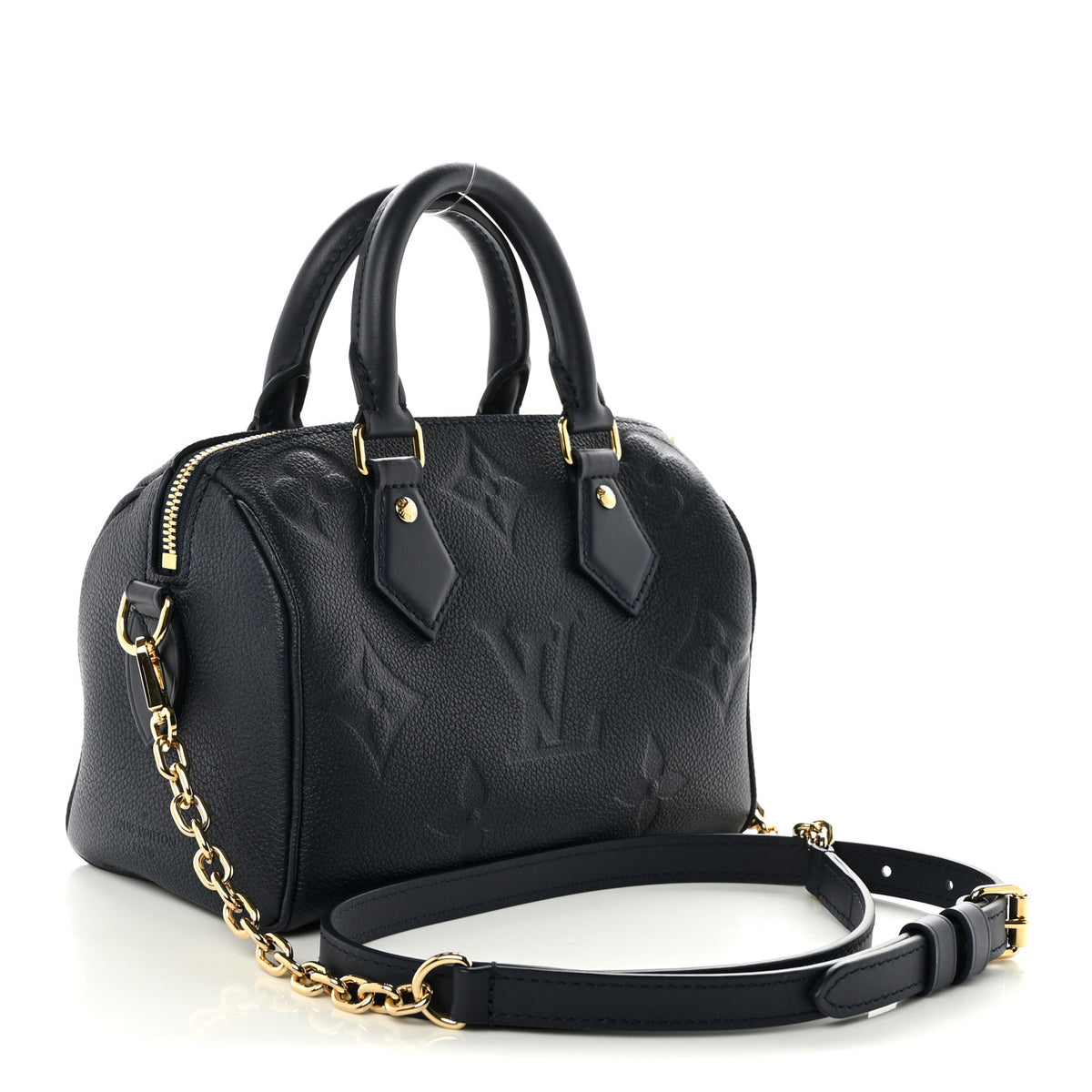 Louis Vuitton Empreinte Monogram Giant Speedy Bandouliere 25 Navy 3 of 9