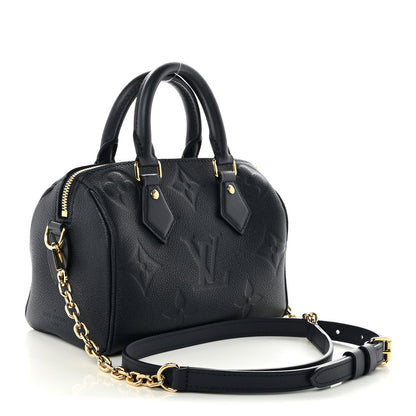 Louis Vuitton Empreinte Monogram Giant Speedy Bandouliere 25 Navy 3 of 9