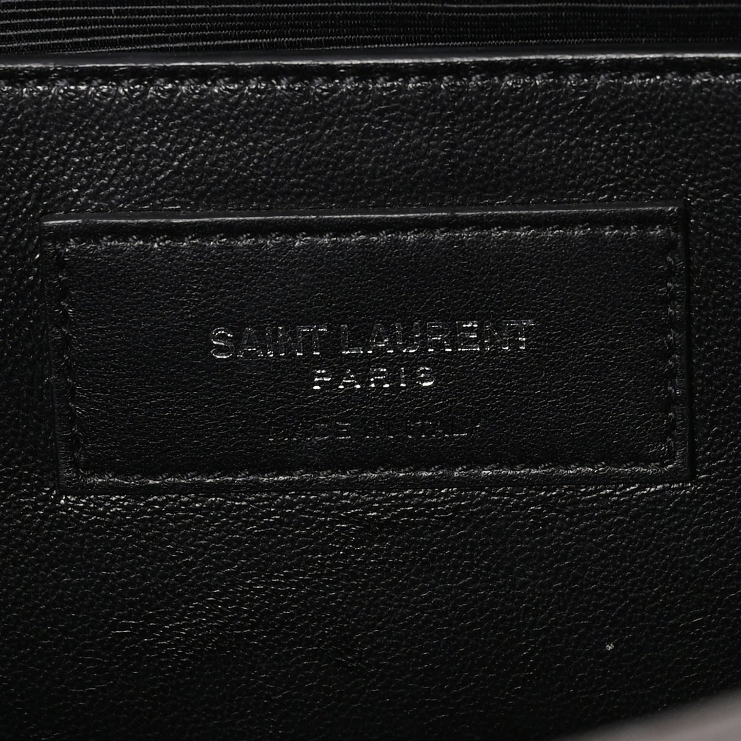 Croc Embossed Calfskin Classic Kate Monogram Clutch Fog