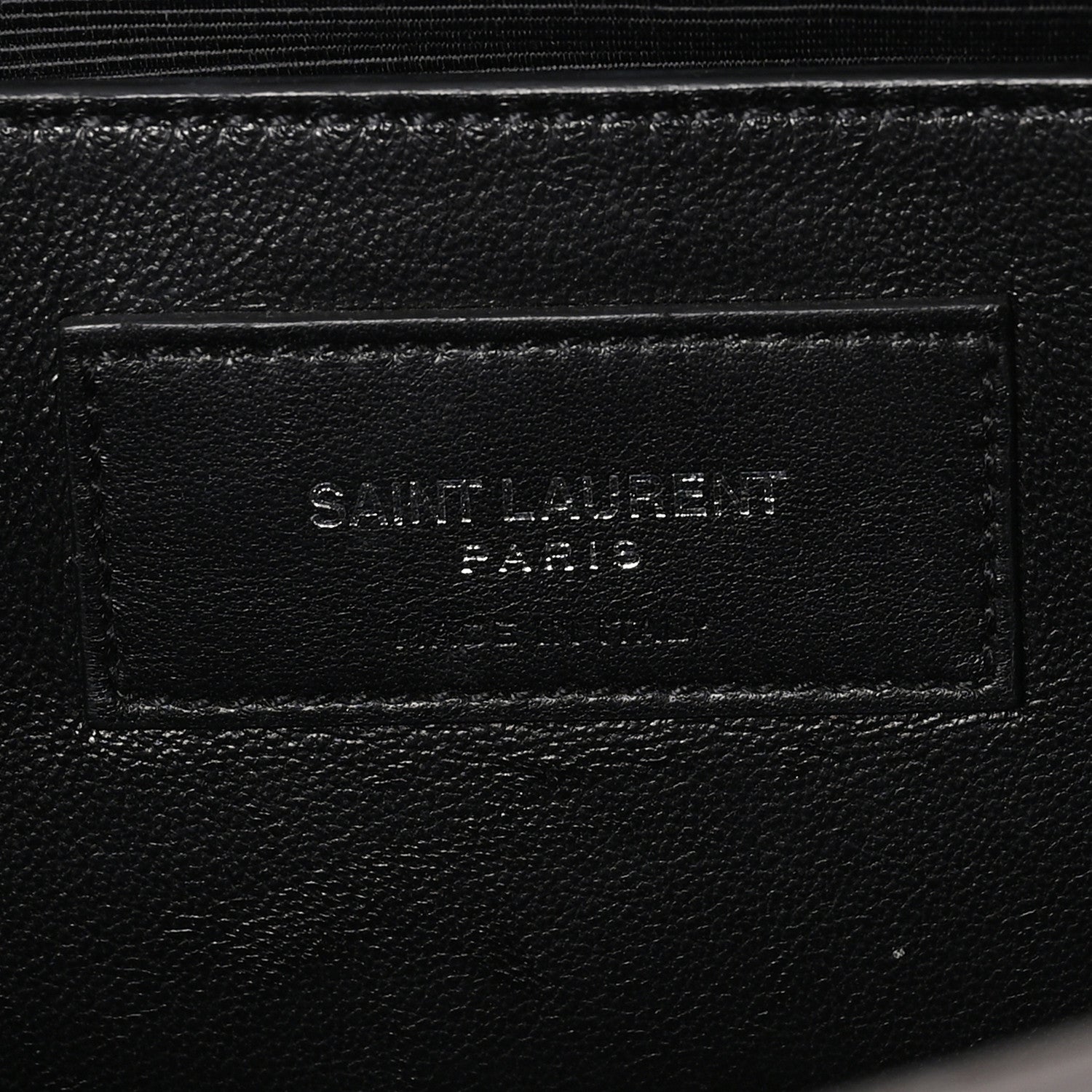 Saint Laurent Croc Embossed Calfskin Classic Kate Monogram Clutch Fog 6 of 7