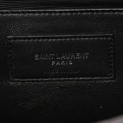 Saint Laurent Croc Embossed Calfskin Classic Kate Monogram Clutch Fog 6 of 7