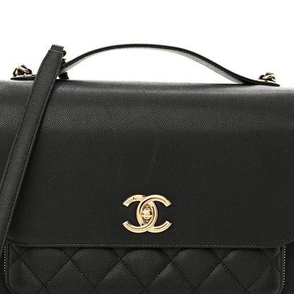 Chanel Caviar Quilted Large Business Affinity Flap Black 8 of 10