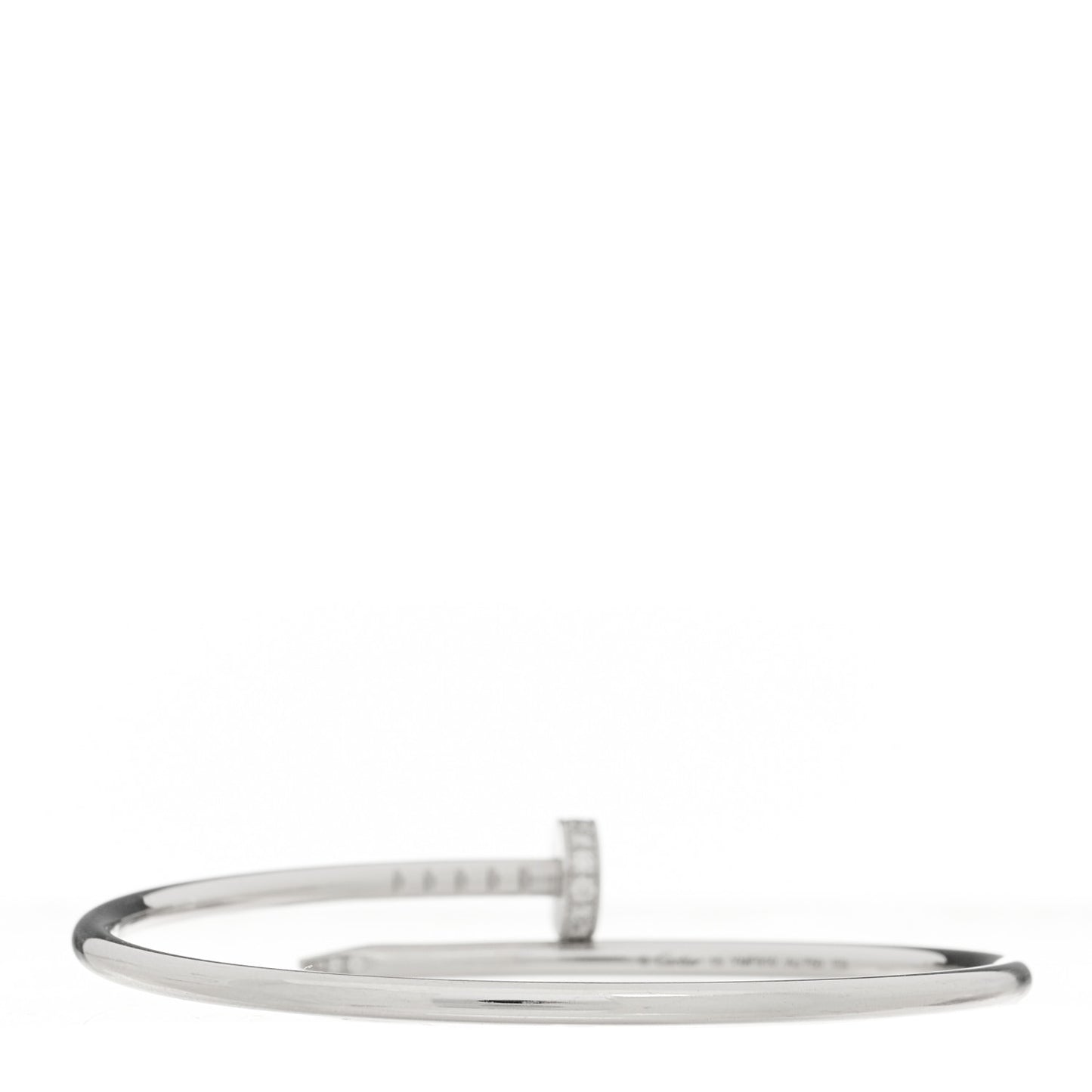 18K White Gold Diamond Small Juste Un Clou Bracelet 15