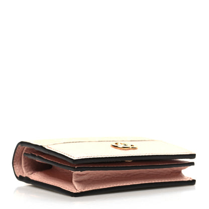 Gucci Dollar Calfskin GG Supreme Monogram GG Marmont Card Case Perfect Pink Beige Mystic White 4 of 11