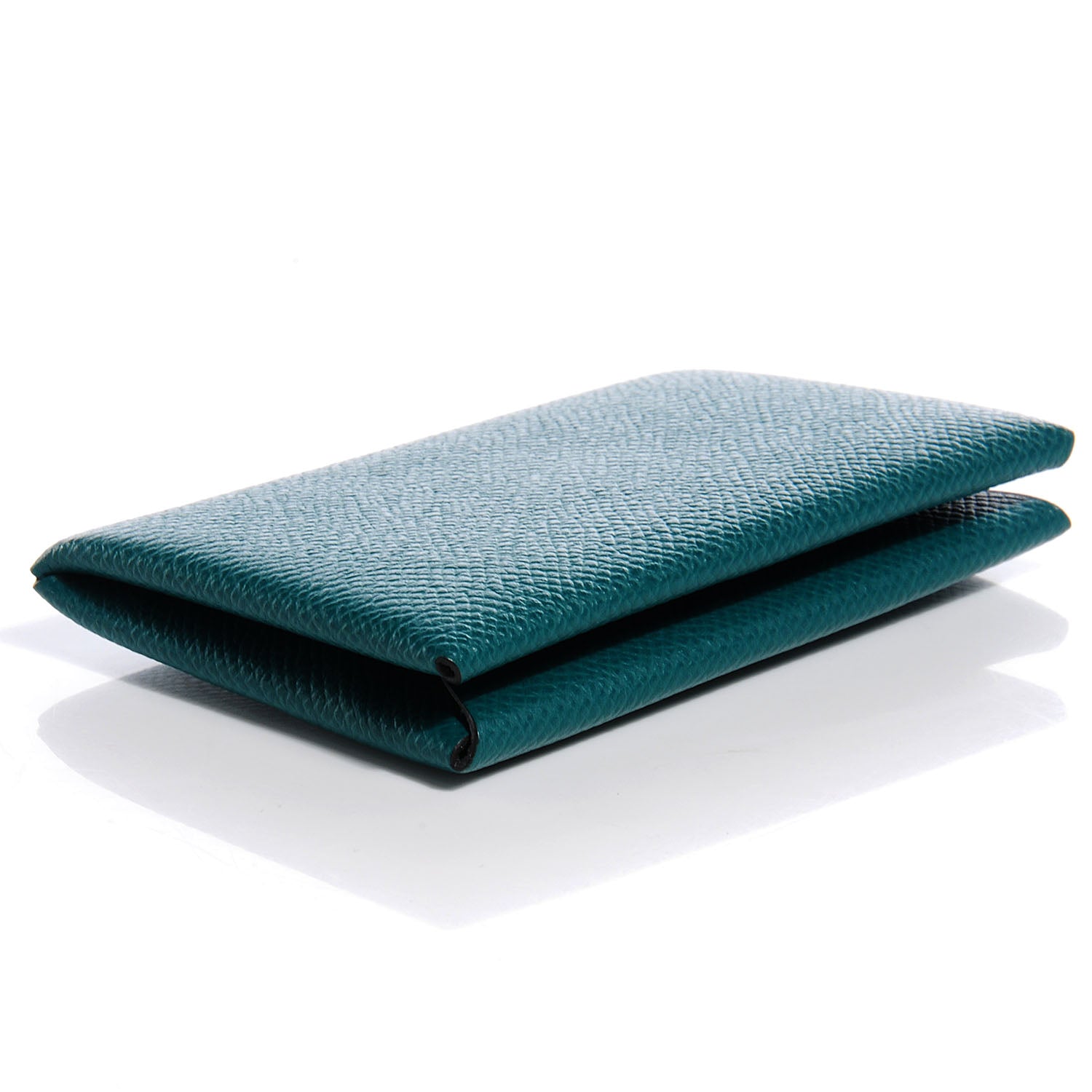 Hermes Epsom Calvi Card Case Malachite 4 of 8