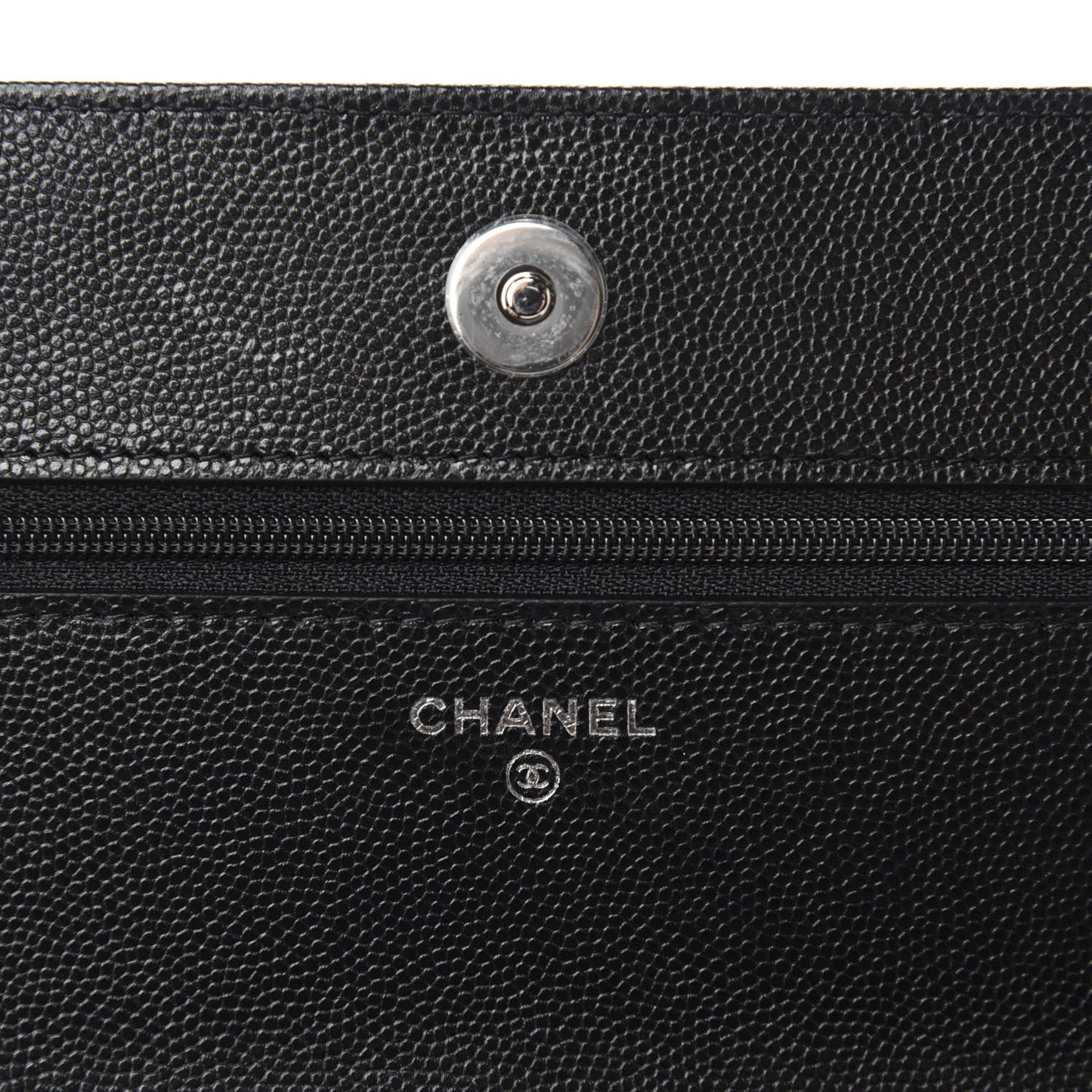 Caviar Quilted My Everything Wallet On Chain WOC Black