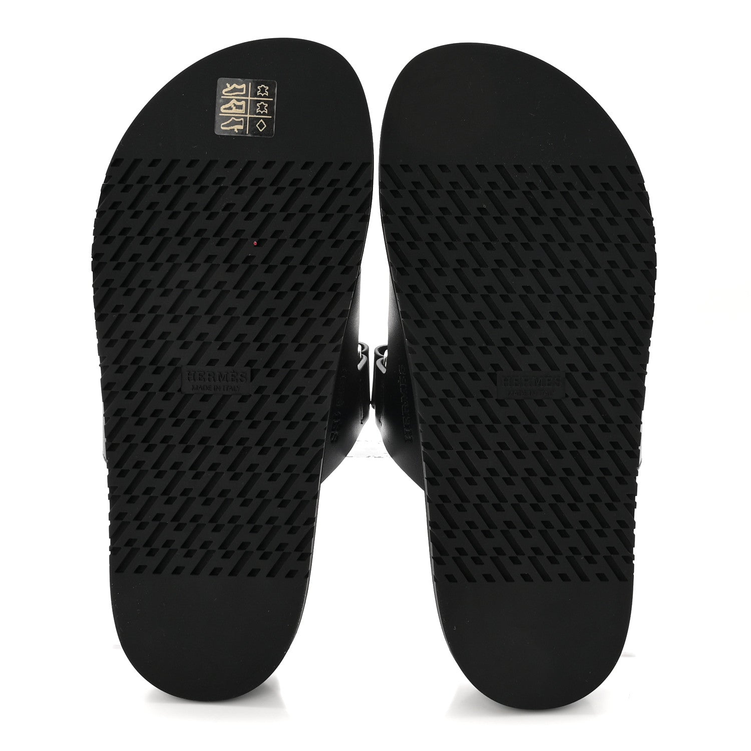 Hermes Calfskin Womens Chypre Sandals 39 Black 6 of 9