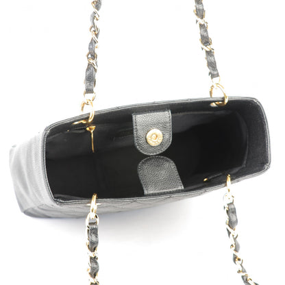 Chanel Caviar Quilted Petit Shopping Tote PST Black 6 of 9