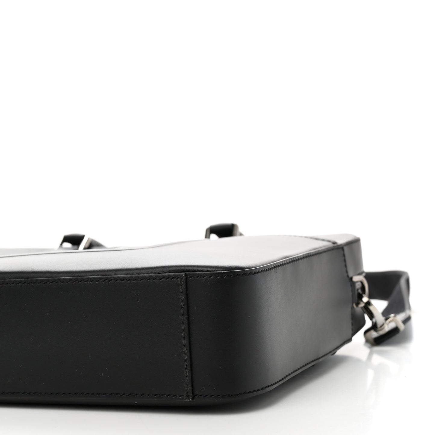 Calfskin Embossed Briefcase Black