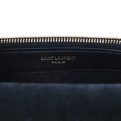 Saint Laurent Metallic Calfskin Classic Monogram Kate Tassel Chain Wallet Fuchsia 7 of 9