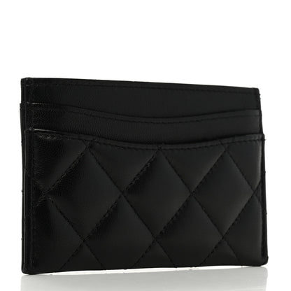 Chanel Lambskin Quilted Card Holder So Black 3 of 9