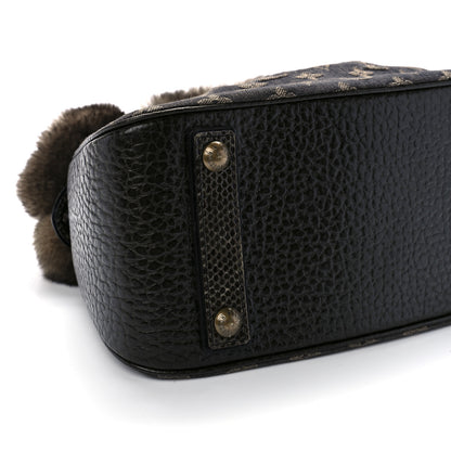 Louis Vuitton Monogram Denim Chinchilla Lizard Trapeze PM 7 of 8