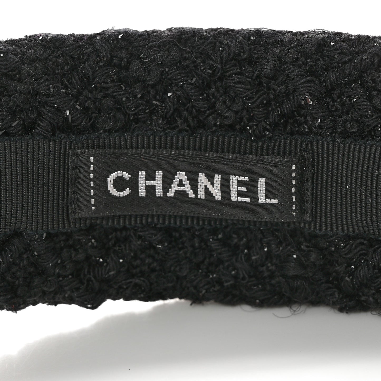 Tweed Headband Black