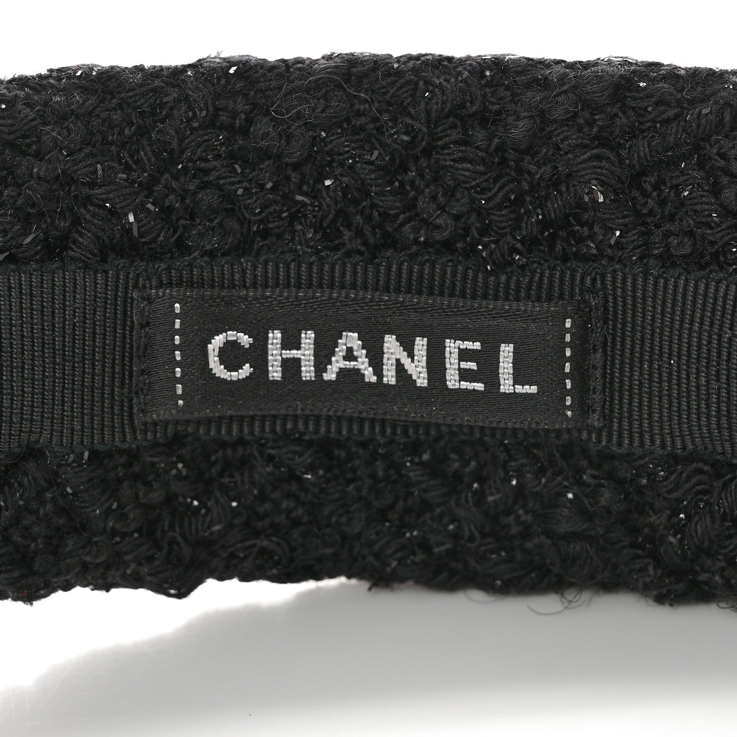 Chanel Tweed Headband Black 5 of 5