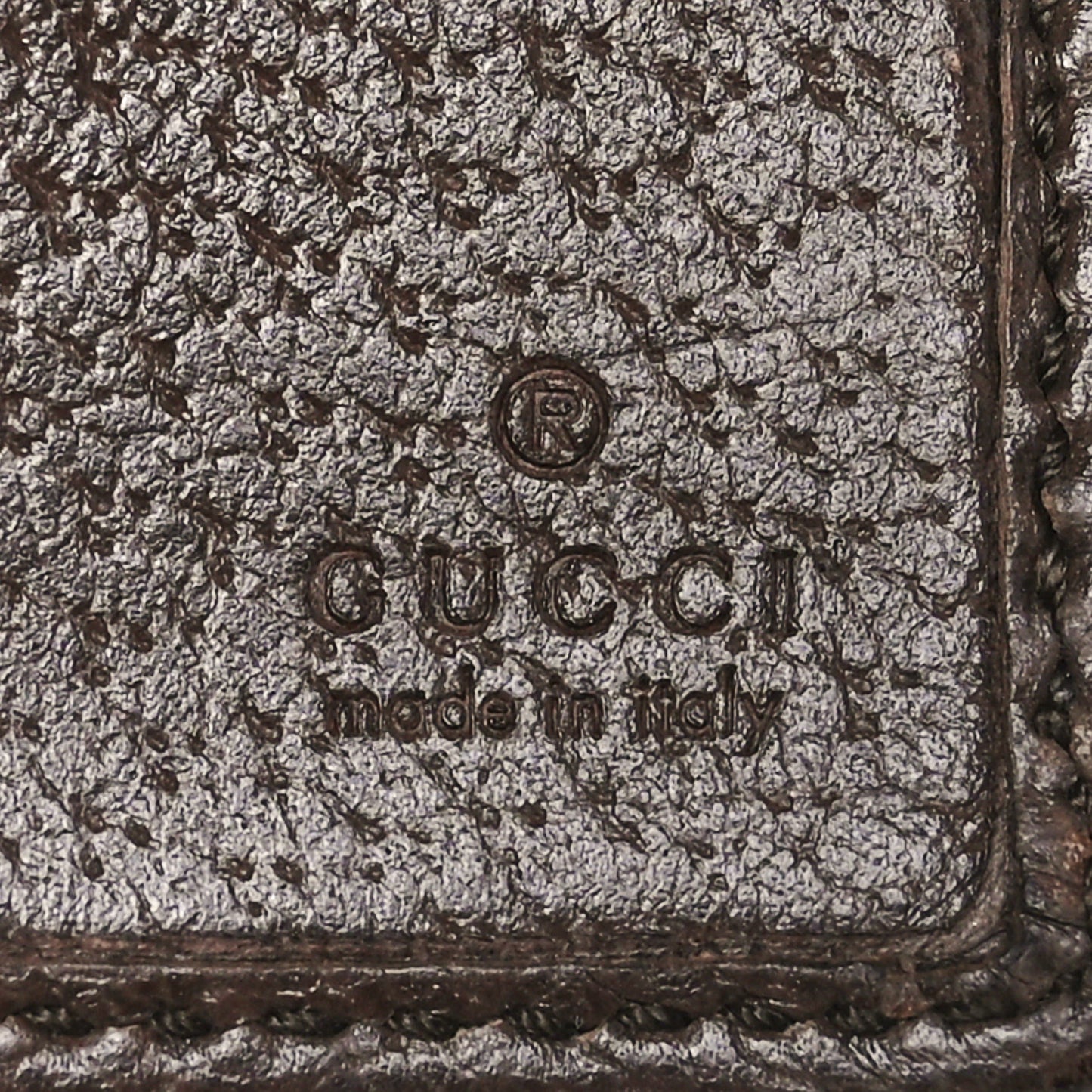 Monogram Jumbo GG Textured Dollar Calfskin Wallet Camel Ebony New Acero