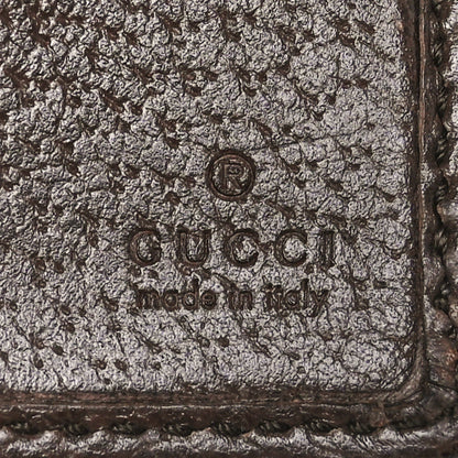 Gucci Monogram Jumbo GG Textured Dollar Calfskin Wallet Camel Ebony New Acero 5 of 8