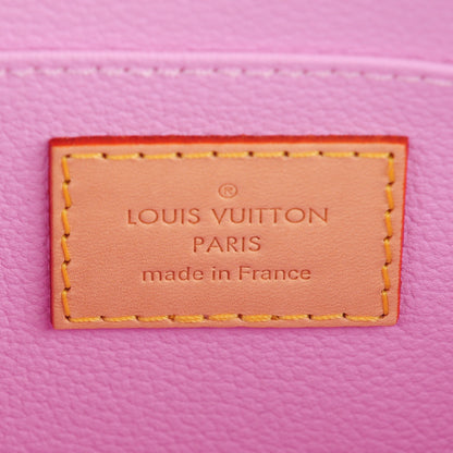 Louis Vuitton Monogram Multicolor Cosmetic Pouch White Litchi 6 of 8