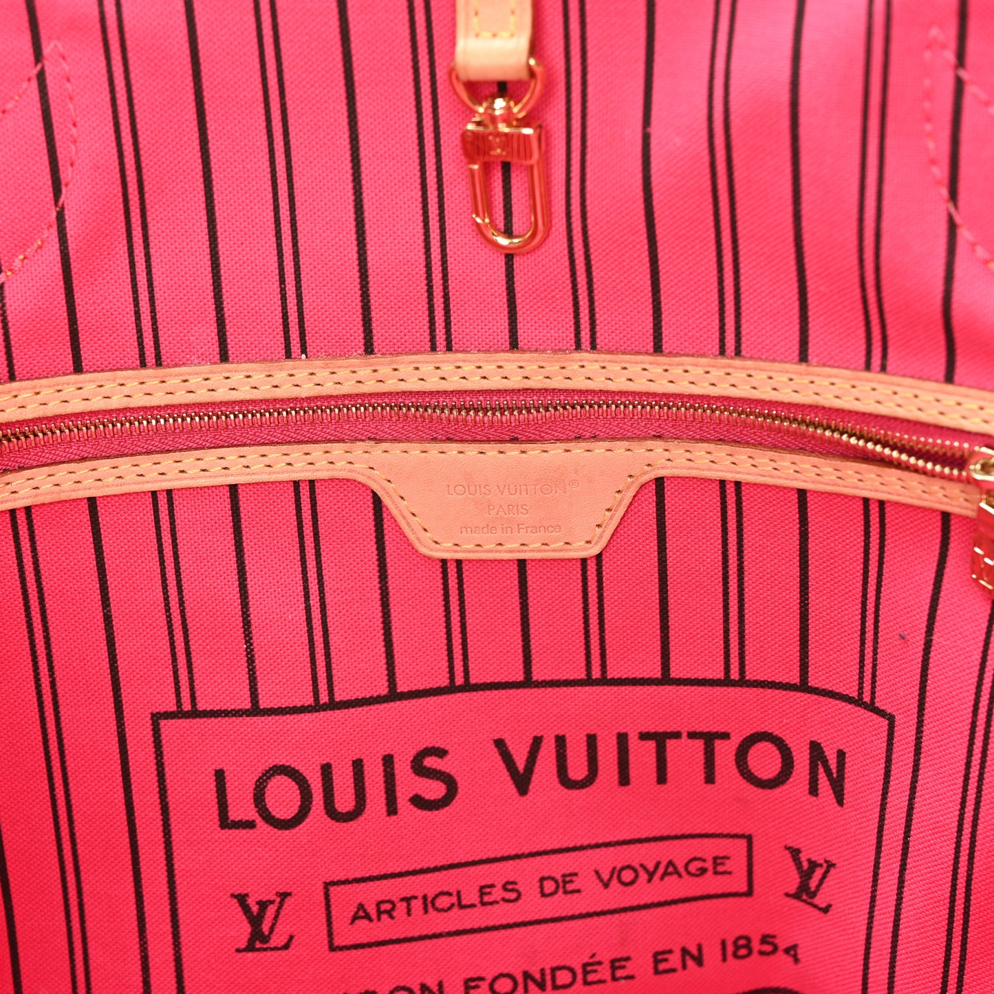 Monogram Inside Out Neverfull Bandouliere MM Rose Pondichery Rose Pondichery