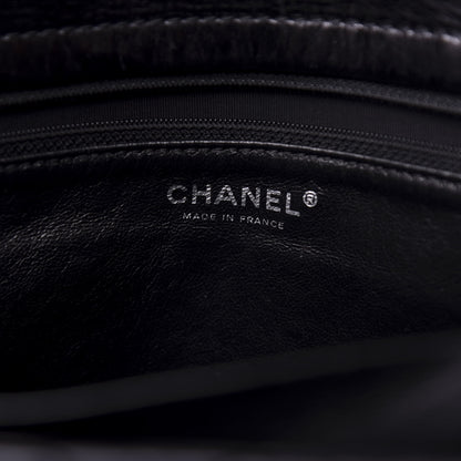 Chanel Metallic Calfskin Quilted XL Accordion Reissue Flap Black 8 of 12