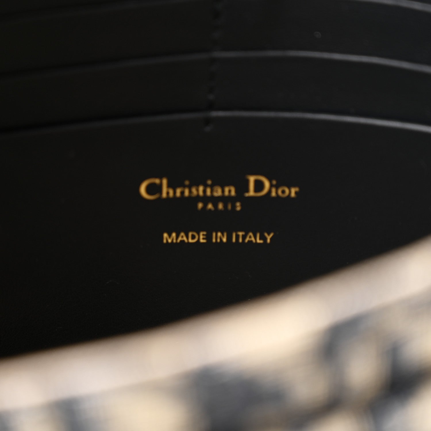 Christian Dior Oblique Saddle Chain Pouch Blue 6 of 9