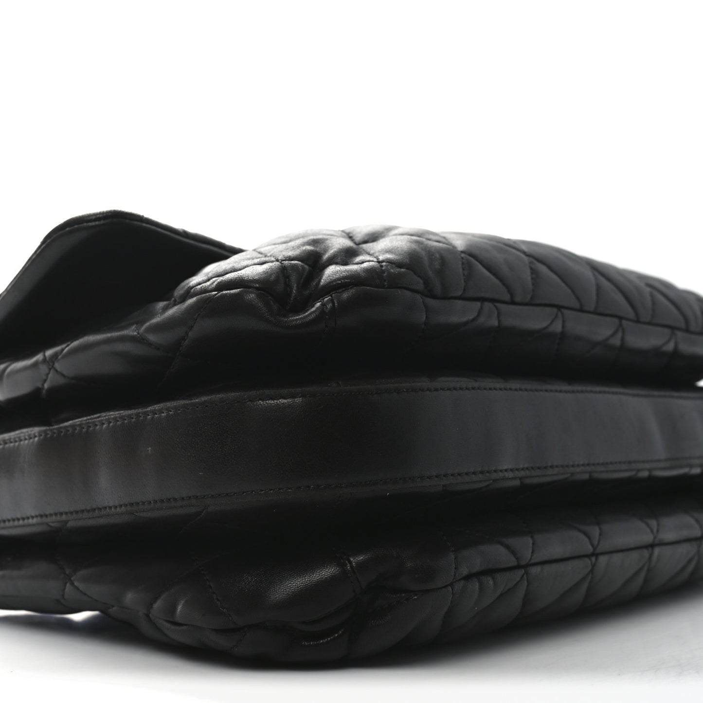 Lambskin Quilted Chanel 3 Maxi Flap Bag Black