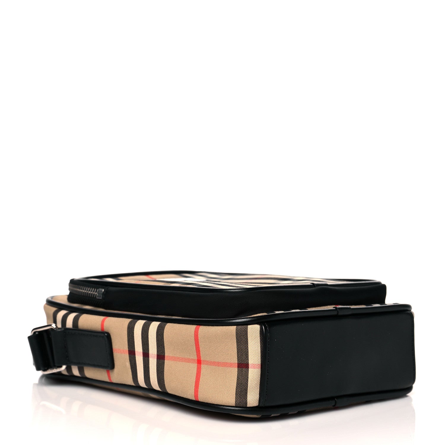 Burberry Canvas Calfskin Vintage Check Freddie Crossbody Bag Archive Beige 4 of 10